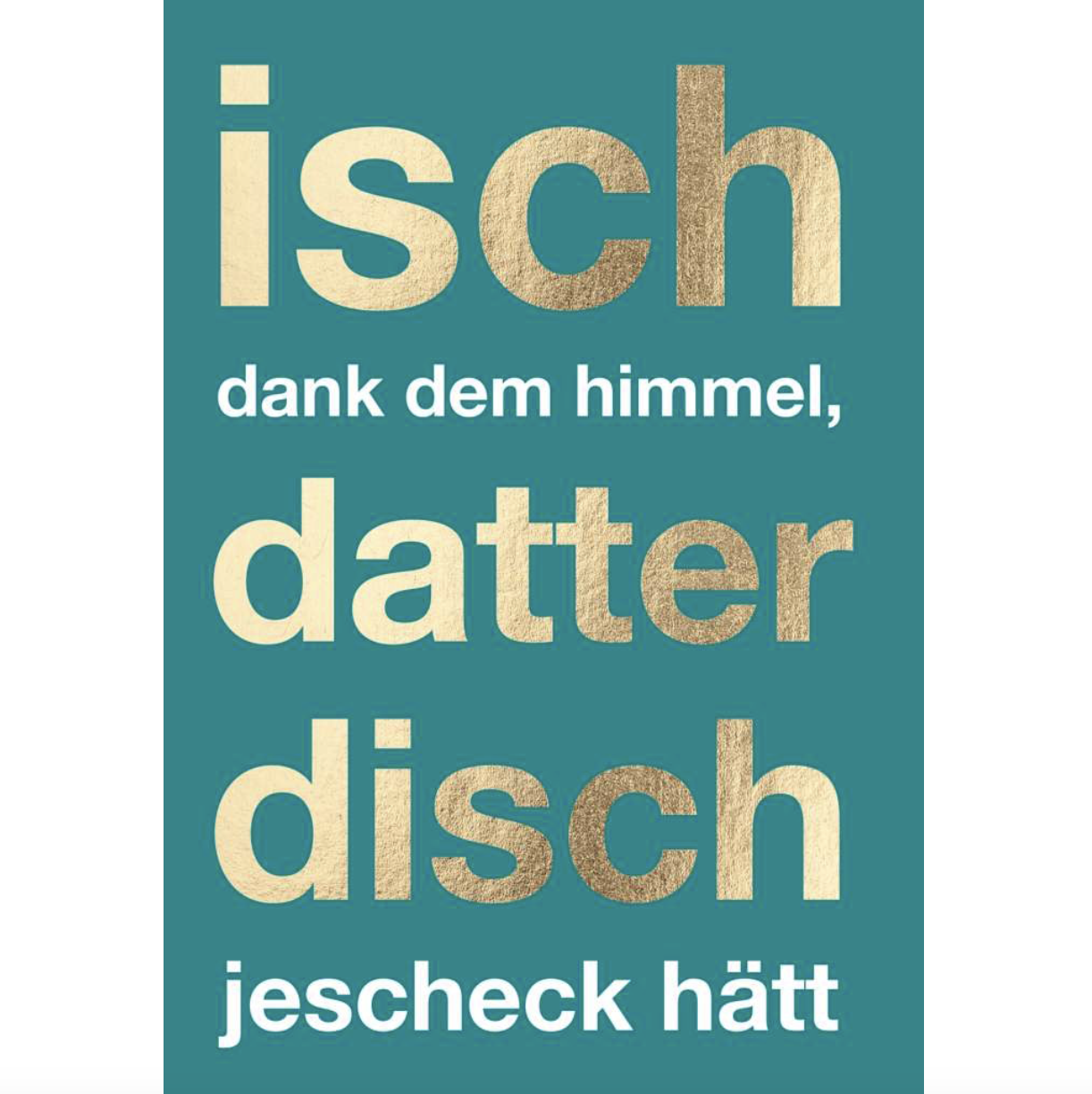 Isch danke dem himmel_Klappkarte Isch danke dem himmel_Klappkarte