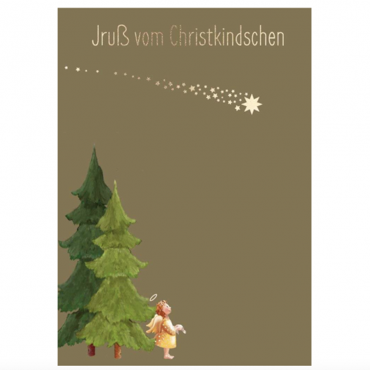 Postkarte: Jruß vom Christkindschen