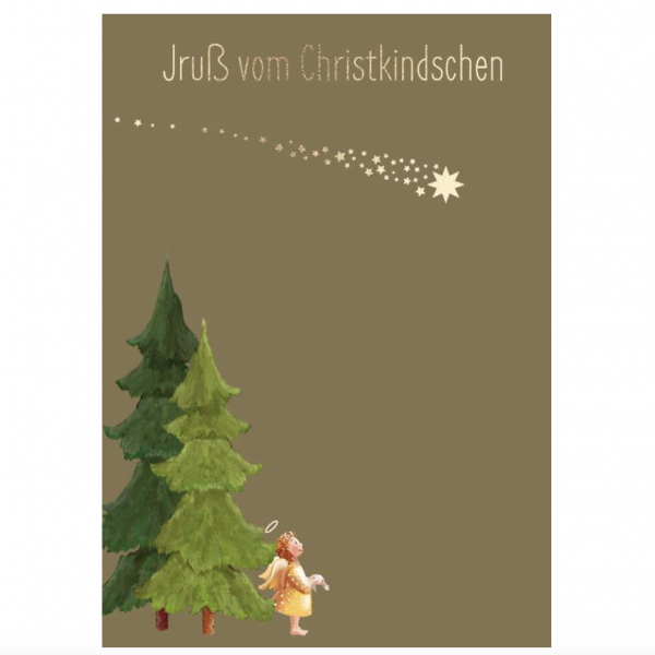 Postkarte: Jruß vom Christkindschen