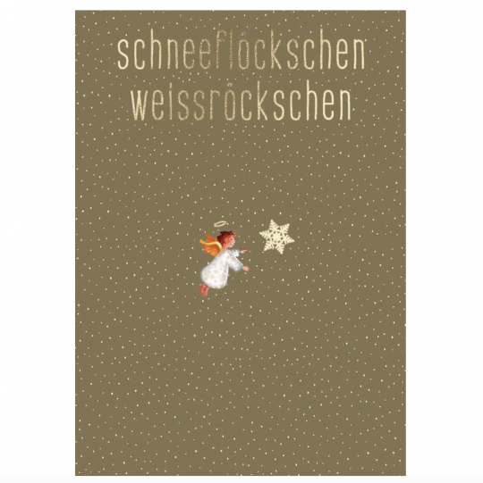 Postkarte: Schneeflöckchen Weißröckschen