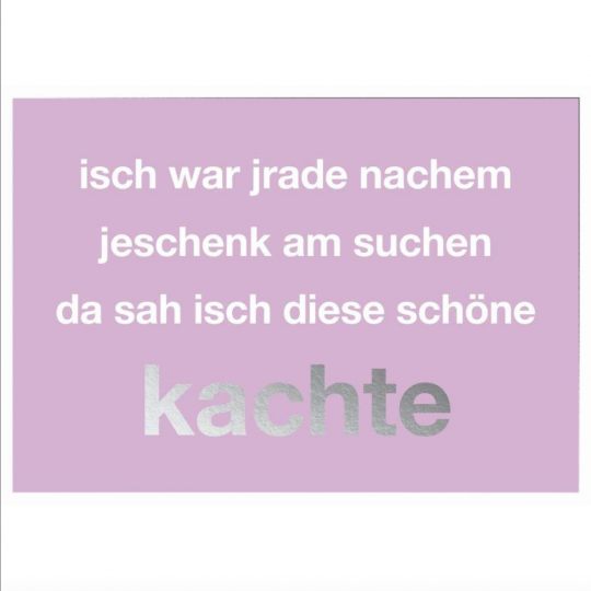 Postkarte: isch war jrade nachem jeschenk am suchen