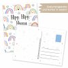 Postkarte mit Button – Regenbogen – Bild 2