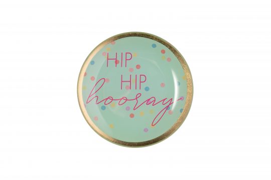 Love Plates, Glasteller // Hip, hip // rund, mint