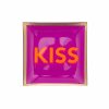 Love Plates, Glasteller // Kiss // fuchsia