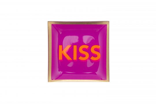 Love Plates, Glasteller // Kiss // fuchsia