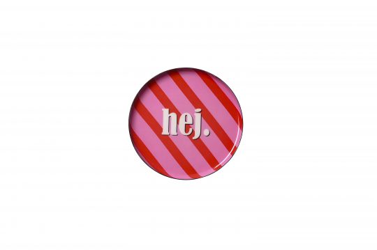 Love trays // Dekotablett // hej! // rund // pink
