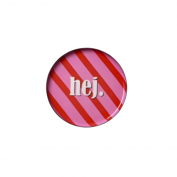 Love trays // Dekotablett // hej! // rund // pink