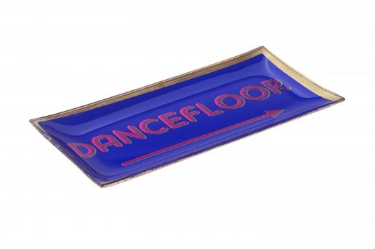 Love Plates, Glasteller // Dancefloor // blau
