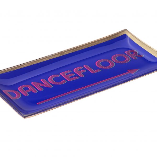 Love Plates, Glasteller // Dancefloor // blau