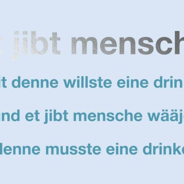 Postkarte: et jibt mensche