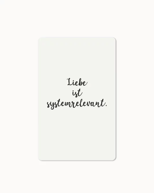 Mini Postkarte - Liebe ist
