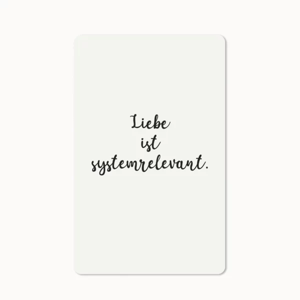 Mini Postkarte - Liebe ist