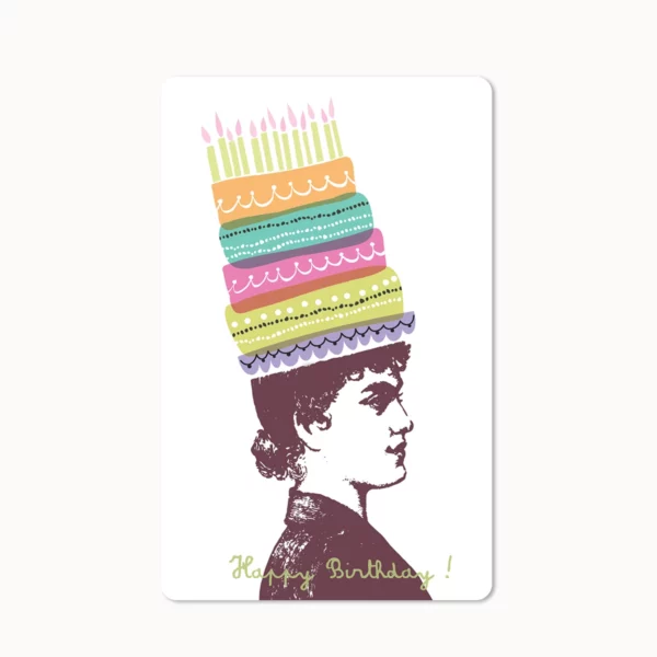 Mini Postkarte - Birthday Head