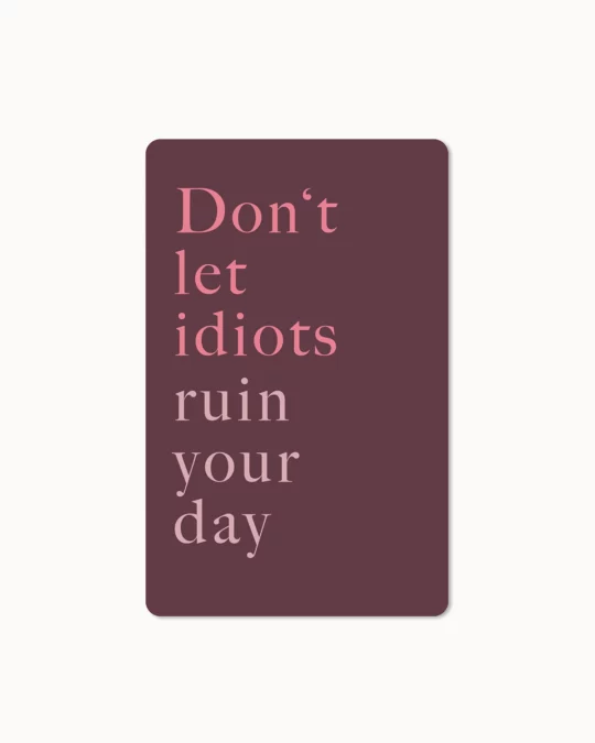 Mini Postkarte - idiots