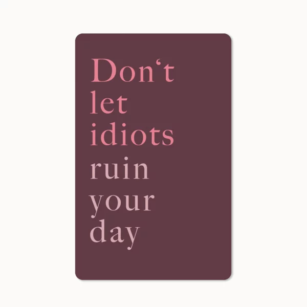 Mini Postkarte - idiots