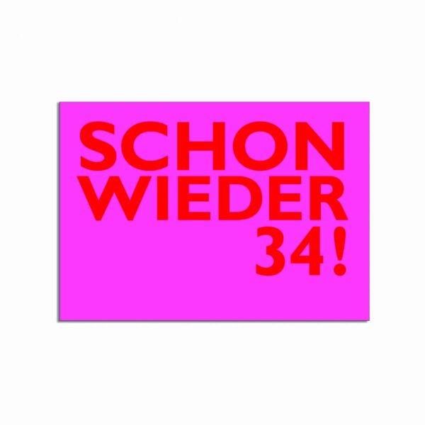 Postkarte - Schon wieder 34