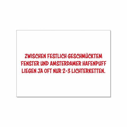Postkarte - Festlich geschmückt