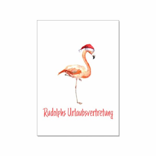 Postkarte - Rudolphs Urlaubsvertretung