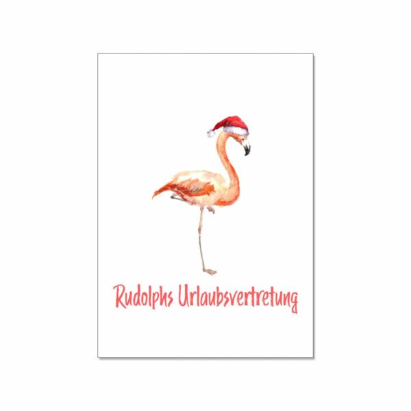 Postkarte - Rudolphs Urlaubsvertretung