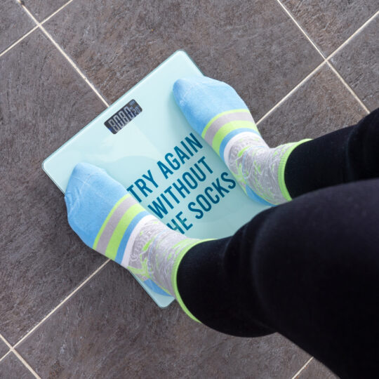 Digitale Personenwaage "Try again without the socks" – Bild 2