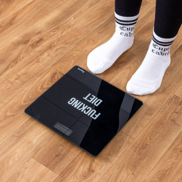 Digitale Personenwaage "f*cking diet"