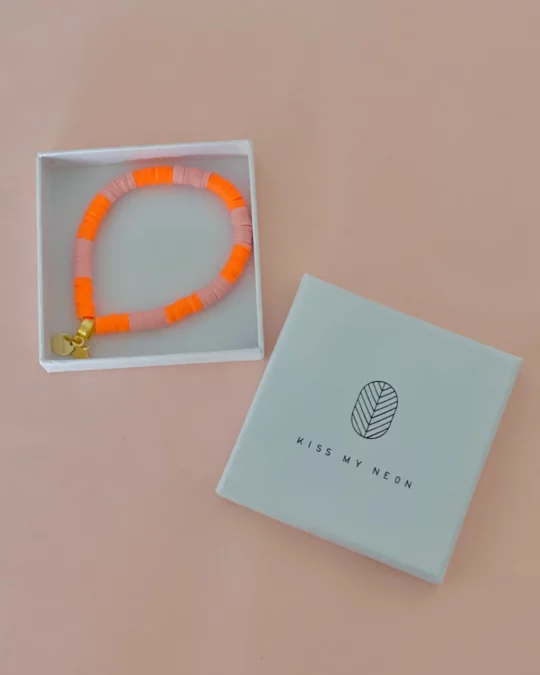 Armband rosé orange – Bild 2