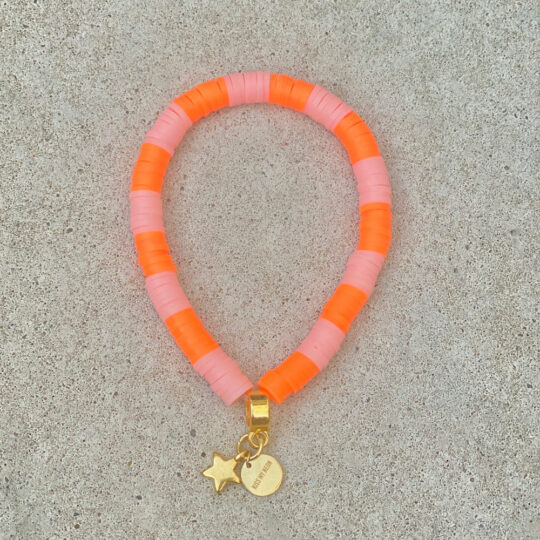 Armband rosé orange