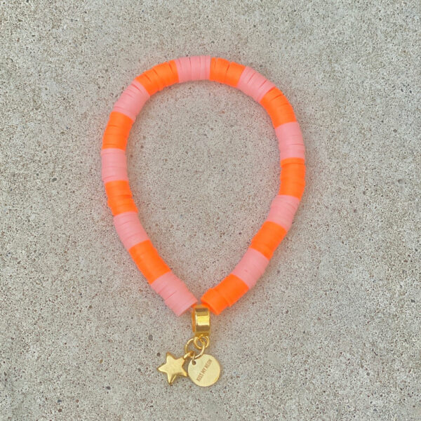 Armband rosé orange