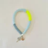 Armband grau, neongelb, weiß