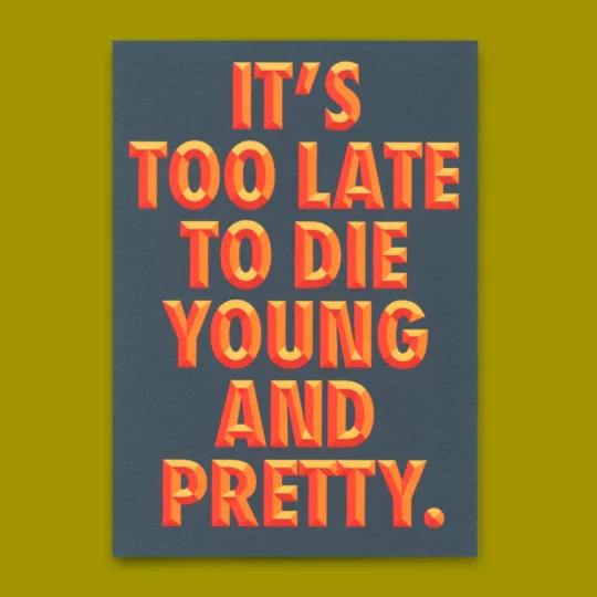 Postkarte "Young and pretty"