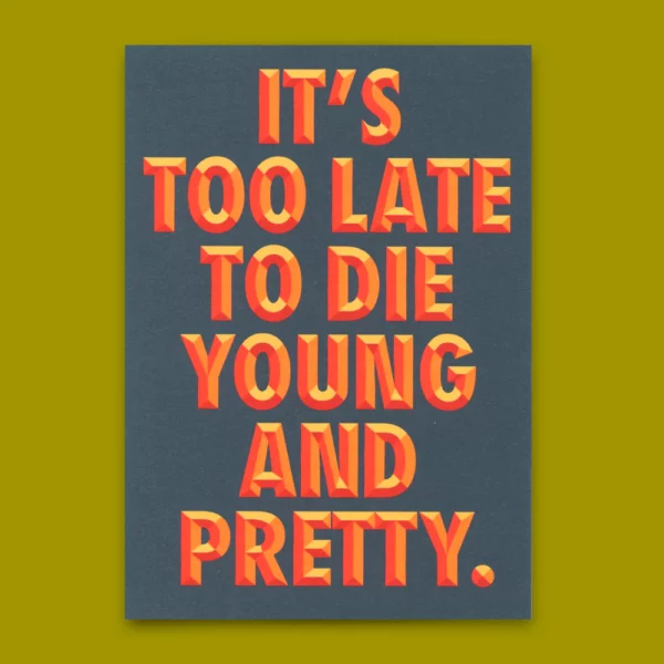 Postkarte "Young and pretty"
