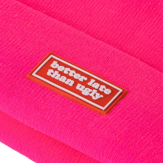 Skaterbeanie | Mütze | Beanie - Better late than ugly – Bild 2