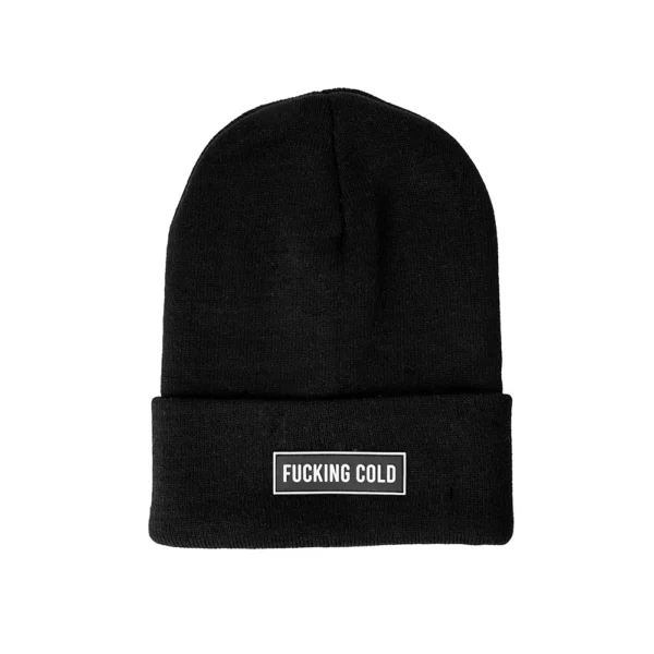 Skaterbeanie | Mütze | Beanie - Fucking cold - schwarz