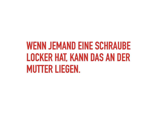 Postkarte -  Wenn jemand eine Schraube locker hat
