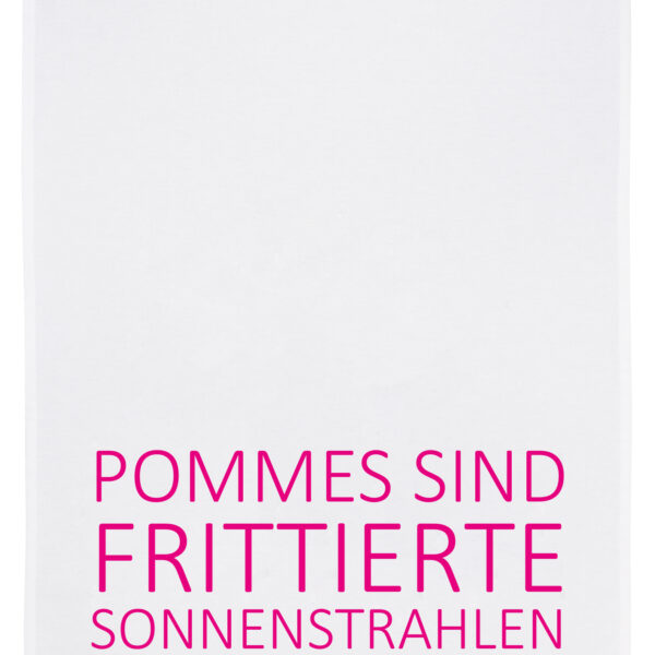 Geschirrtuch - Pommes sind frittierte Sonnenstrahlen