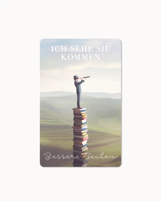 Mini Postkarte - Bessere Zeiten