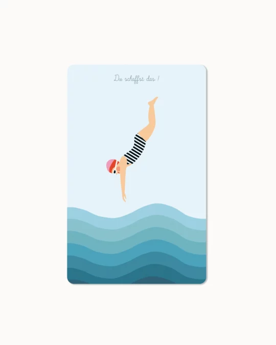 Mini Postkarte - Du schaffst das
