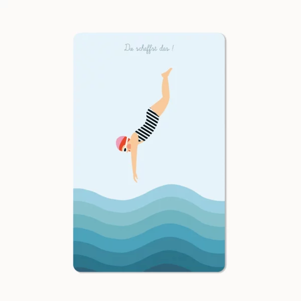 Mini Postkarte - Du schaffst das