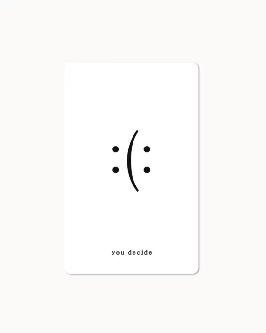 Mini Postkarte - You decide