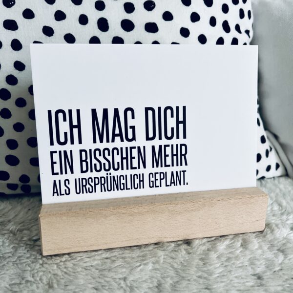 Postkarte -Ich mag dich ein bisschen mehr