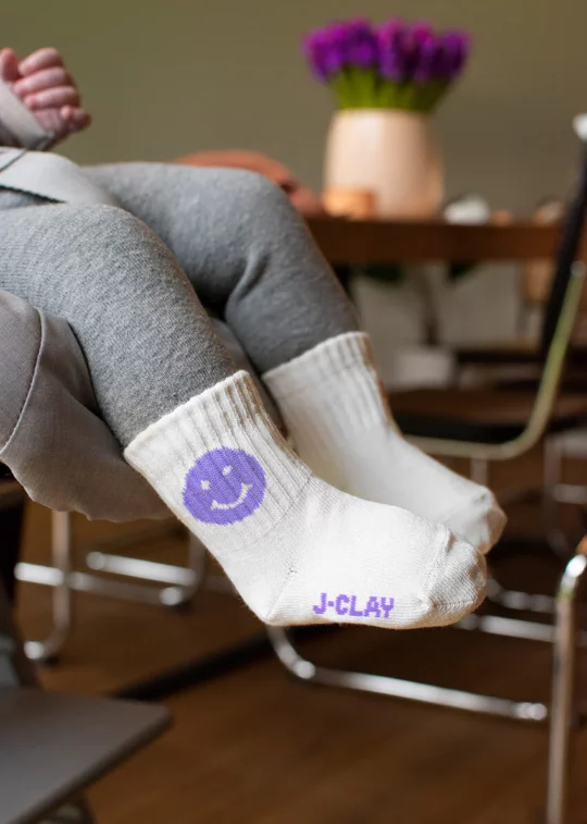PURPLE SMILE - coole Sportsocke