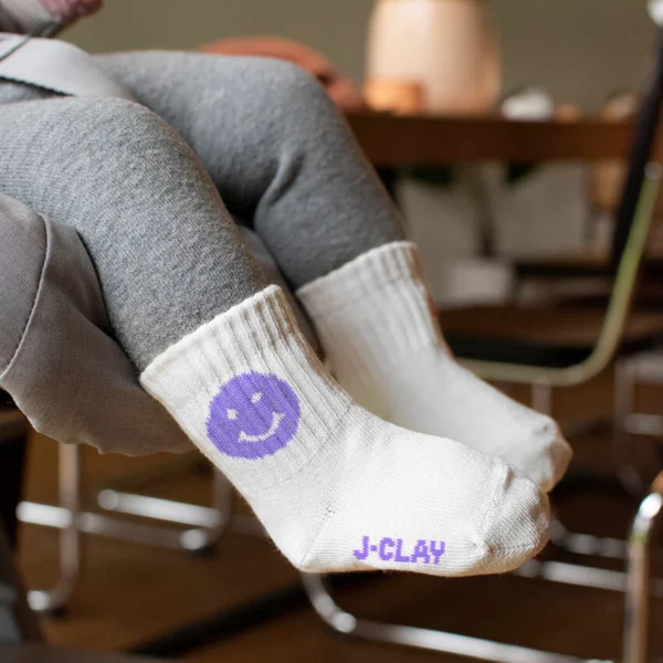 PURPLE SMILE - coole Sportsocke