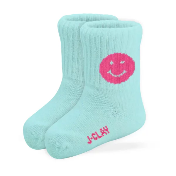 SMILE MINT-PINK - coole Sportsocke